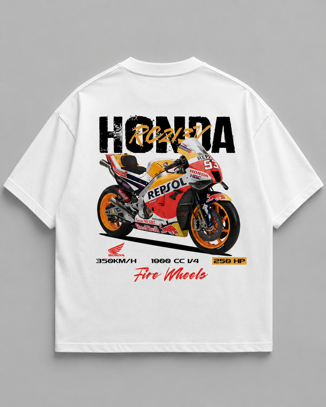 Honda RC213V Oversized T-Shirt – Racing Edition - TORQ ART متجر