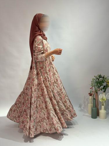 Peach abaya