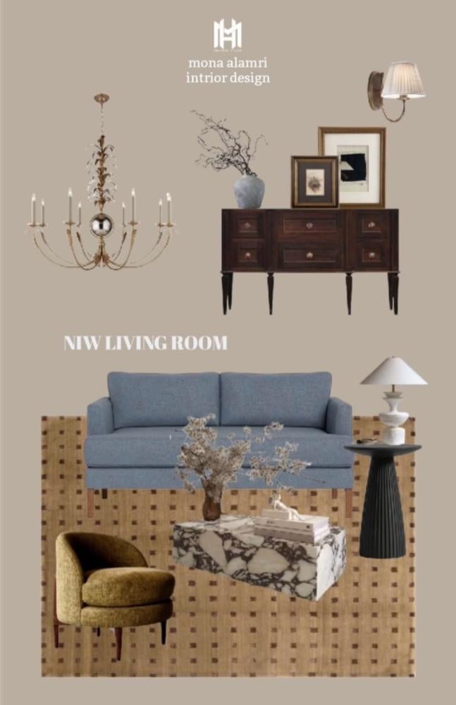 تصميم غرفة نوم(Classic Rustic Style)جاهز للتنفيذ+ملف لروابط المشتريات