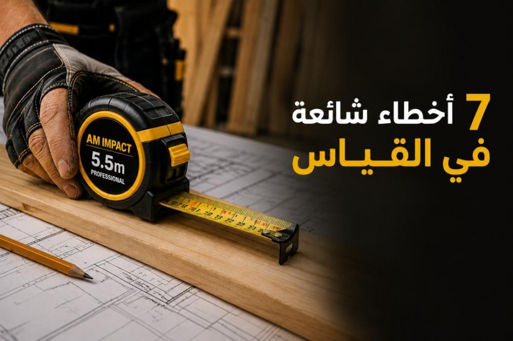 7 أخطاء شائعة في القياس وكيف تتجنبها بمتر قياس احترافي