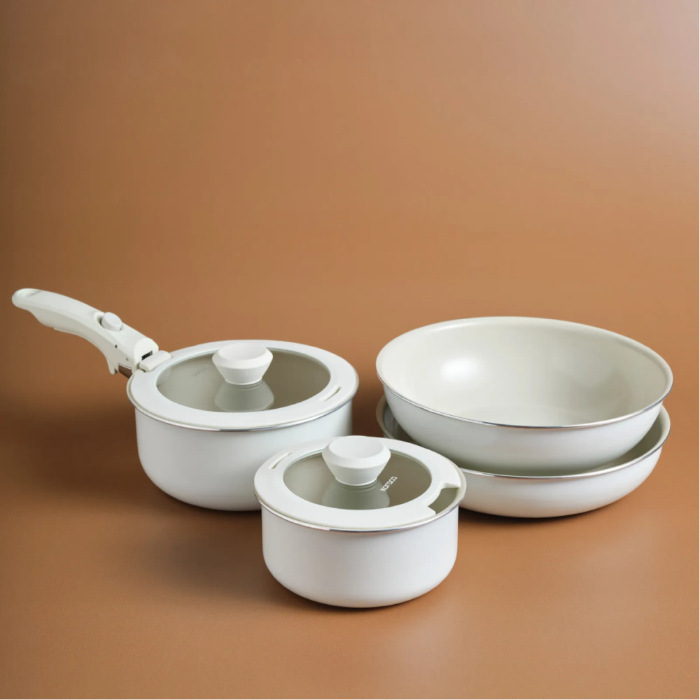 طقم قدور Swiss Crystal Almond