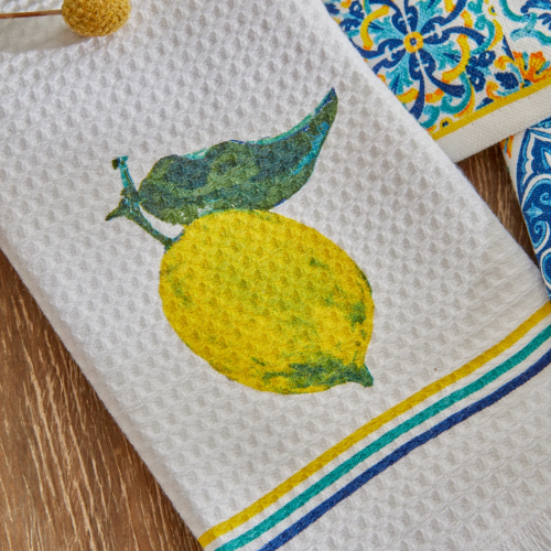 طقم مناشف مطبخ قطنية فاخرة Lemon