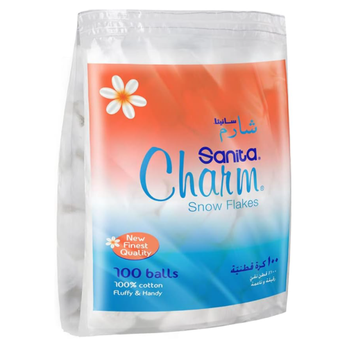 كرات القطن Sanita Charm سنو فليك
