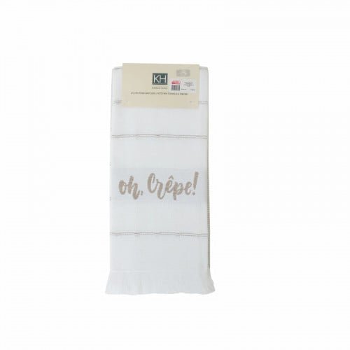 طقم مناشف مطبخ قطنية فاخرة Oh Crepe