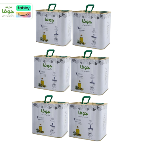 عرض زيت زيتون مزرعة جوفا 12 لتر- الحبة 2 لتر