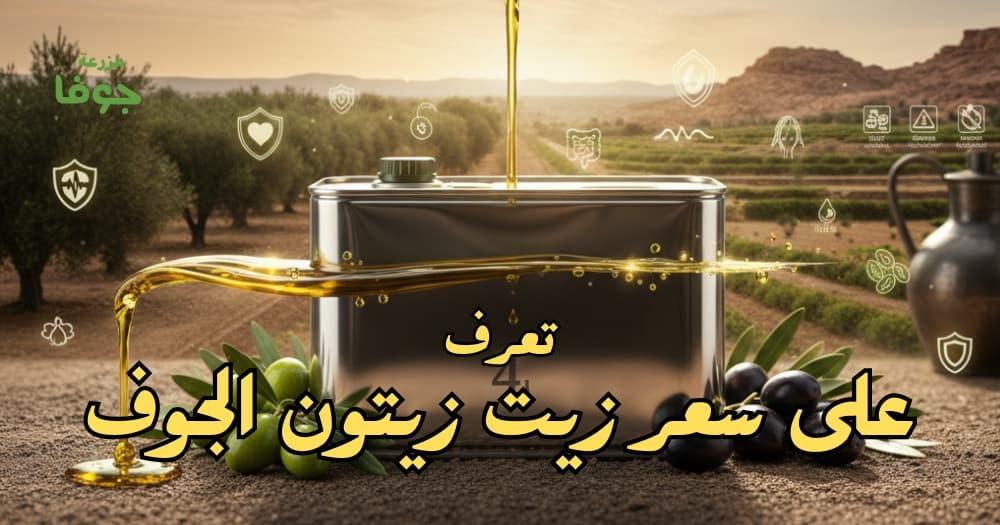 تعرف على سعر زيت زيتون الجوف 4 لتر