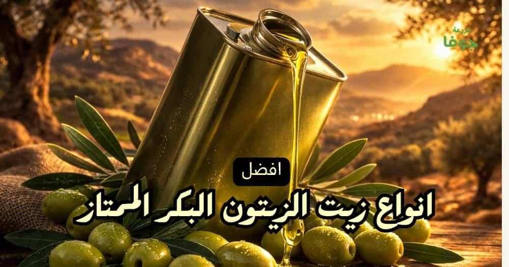 افضل انواع زيت الزيتون البكر الممتاز