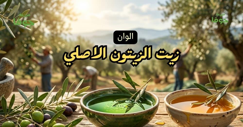 الفرق بين الوان زيت الزيتون الاصلي