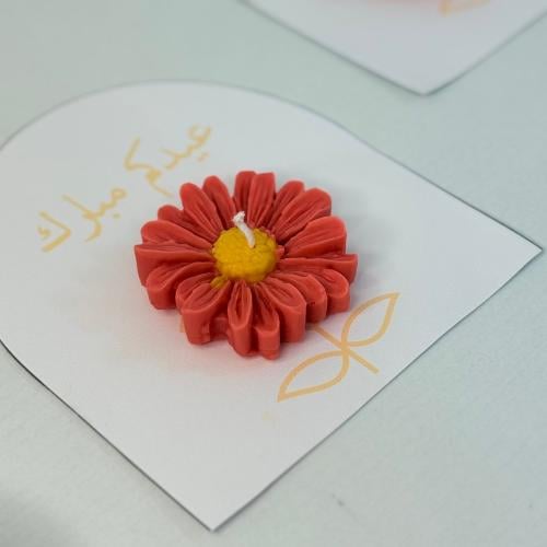 شمعة عيد ومناسبات مع طباعة عبارة