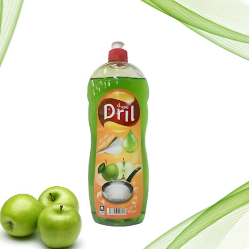 صندوق منظف الأواني دريل تفاح مكون من 12 عبوة  ١ لتر