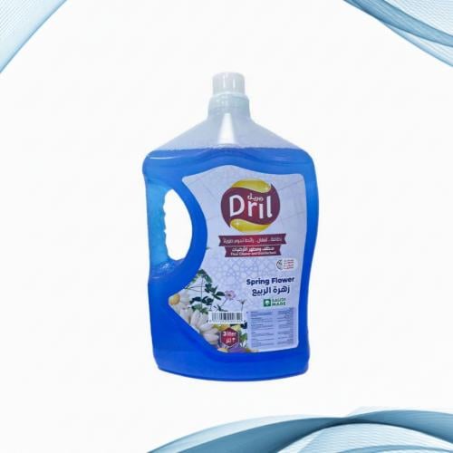 صندوق منظف ومطهر الأرضيات دريل برائحة زهرة الربيع (عطر الحرم المكي) مكون من 6 عبوات 3 لتر