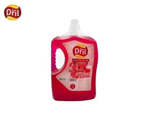 صندوق منظف ومطهر الأرضيات دريل الورد الطائفي مكون من 6 عبوات  ٣ لتر