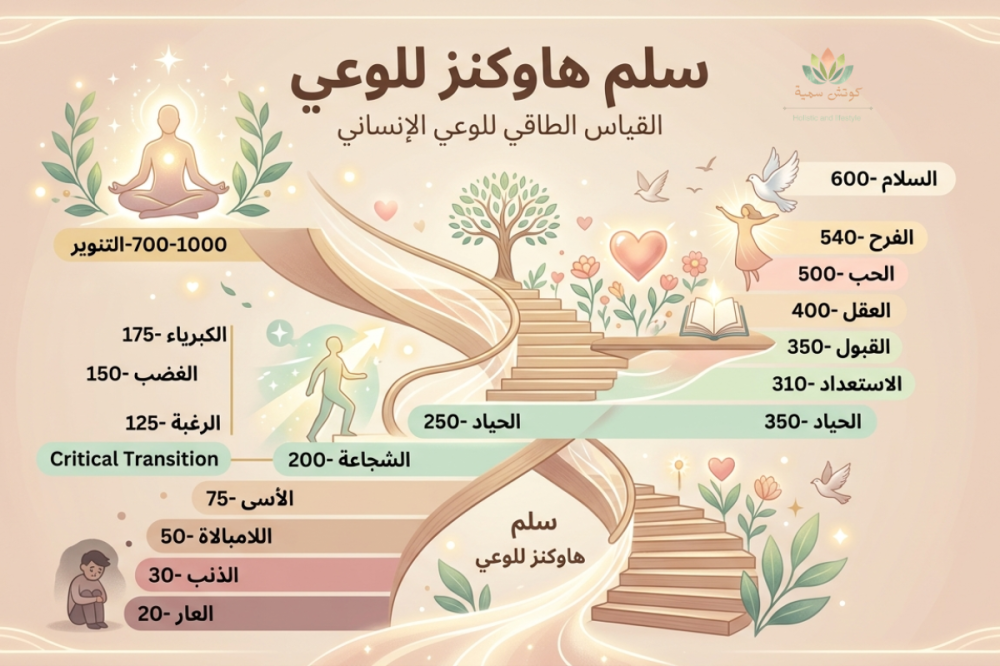 مستويات الوعي حسب سلم هاوكنز: كيف نفهم أنفسنا ونطوّر طريقة تفكيرنا؟