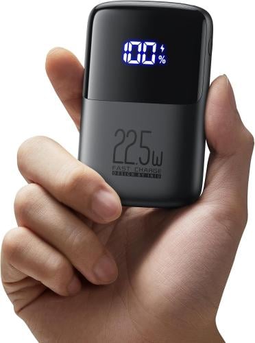 اي ان يو باور بانك ، شاحن محمول صغير USB C 10000mA...