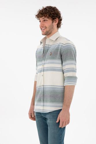 U.S. Polo Assn. قميص ساكس بأكمام طويلة للرجال 50291804-VR032
