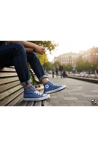 StoXStore حذاء رياضي طويل من القماش والكتان برباط للجنسين مناسب للفتيات والفتيان