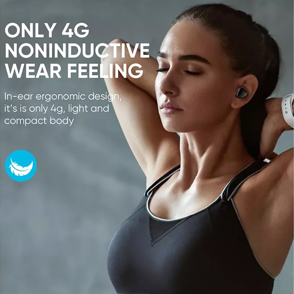 سماعة بلوتوث لاسلكية صوت ستيريو بسعة بطارية 250 مللي امبير وردي