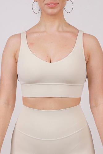 All day sport bra-off white