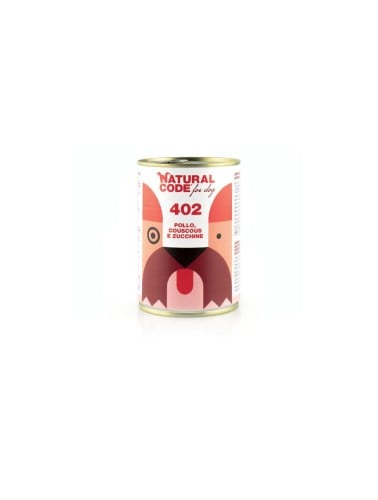 NATURAL CODE - DOGS CHKN COUSCO & ZUCHINI (400G)