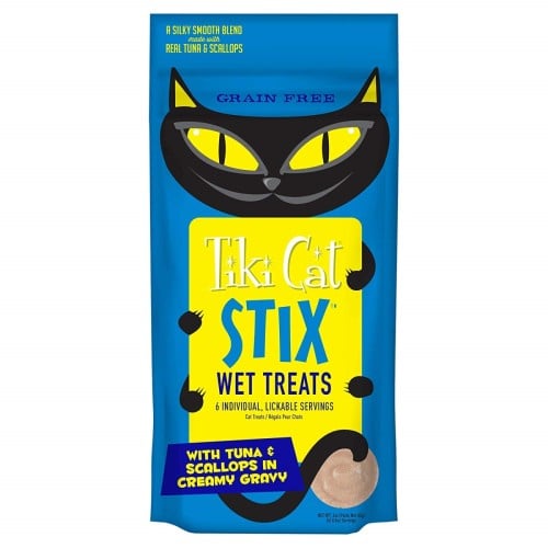 Tiki Cat Stix With Tuna &Scallops In Creamy Gravy...