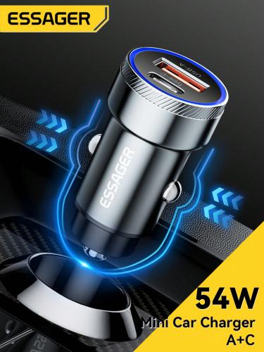 شاحن سيارة من نوع Essager USB C 45 واط سريع الشحن،...