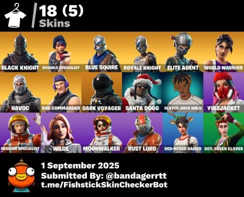 ايميل فيه حساب فورت نايت سكن شيطون و18 سكن و اساسي...