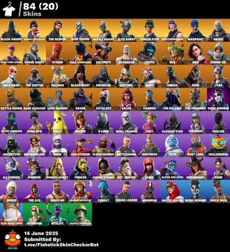 حساب فورت نايت سكن شيطون و سيزون 3 و سيزون 2 +84 س...