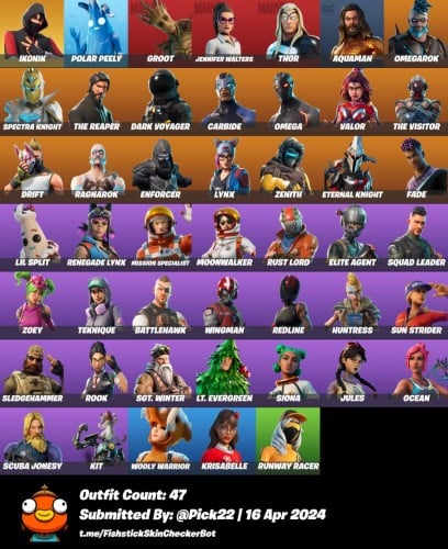 حساب فورت نايت سكن اكونك +47 سكن اساسي يربط سوني