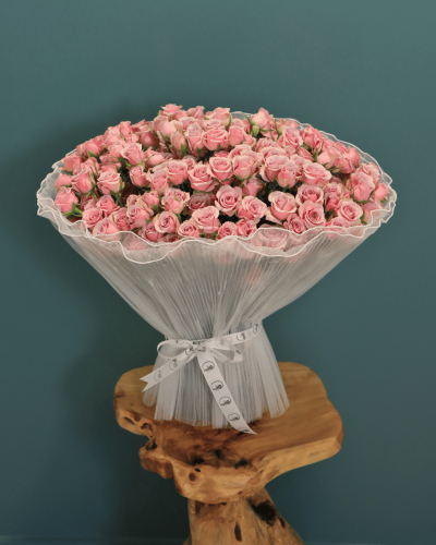 بوكيه الفخامة الوردية