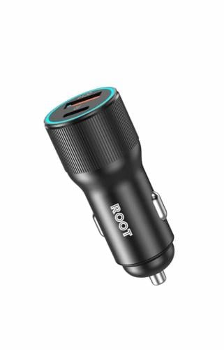 شاحن سيارة 38W تايب سي USB روت