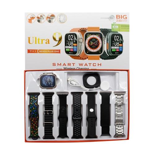 ساعة ULTRA مع 7 اساور مع اطار