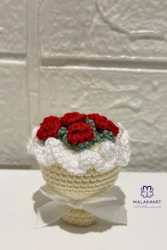 ميدالية ميني بوكيه ورد mini bouquet keychain