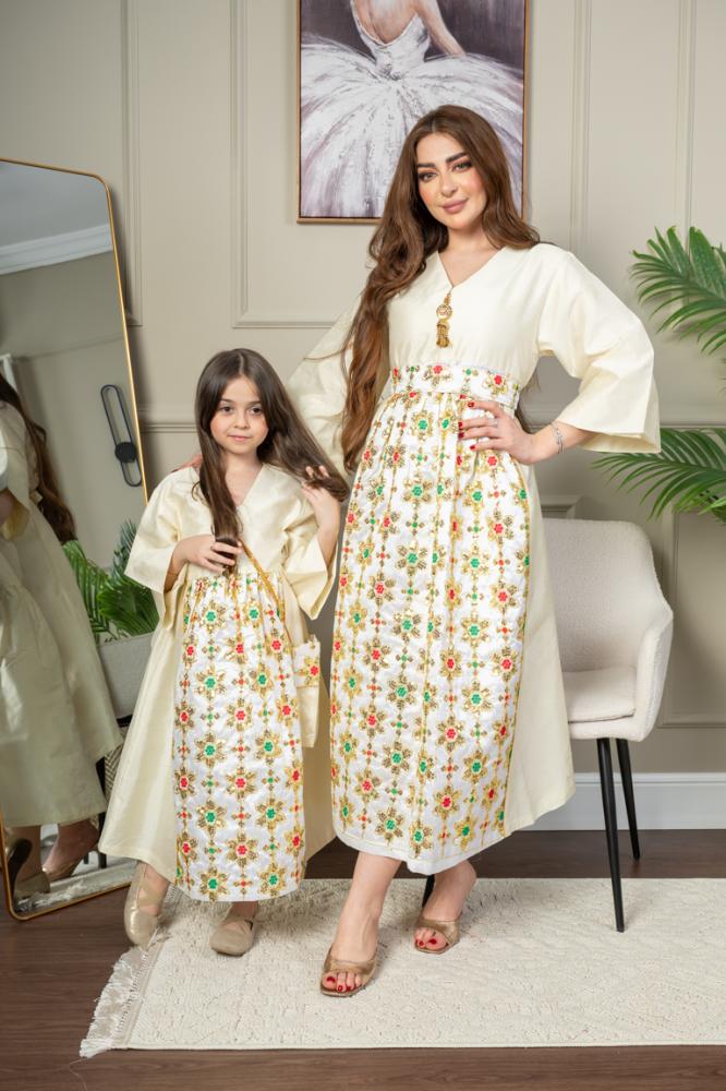 جلابية شانتون بتطريز تقيل