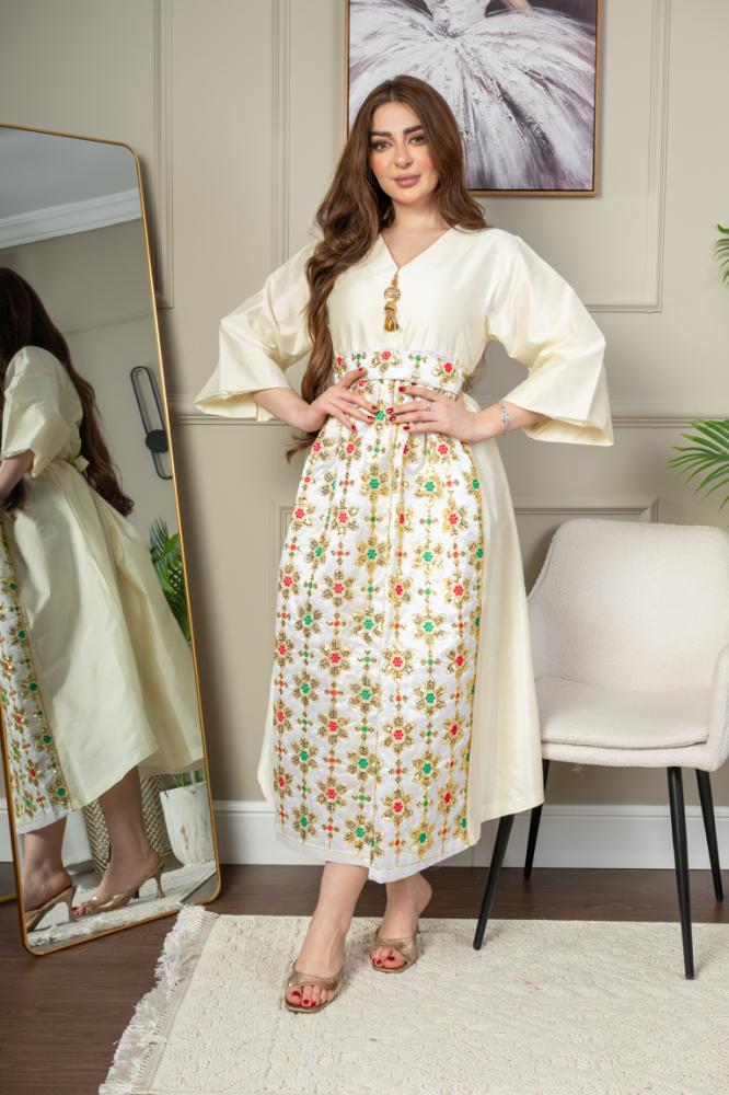 جلابية شانتون بتطريز تقيل