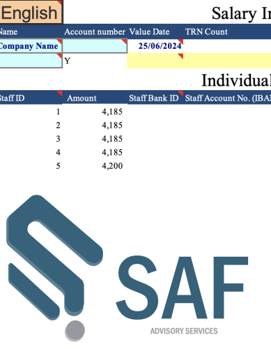 Salary payroll information 085