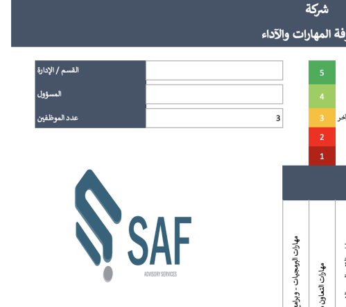 مصفوفة المهارات والآداء 086