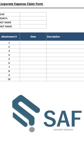 Expense Claim Form 073