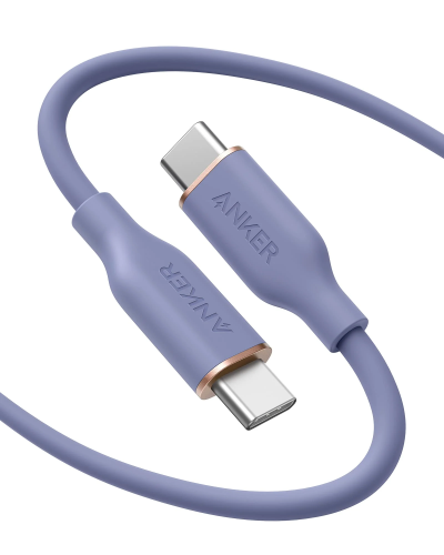 انكر كيبل شحن باور لاين 643 فلو سيليكون USB-C إلى...