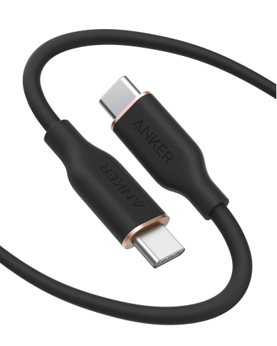 انكر كيبل شحن باور لاين 643 فلو سيليكون USB-C إلى...