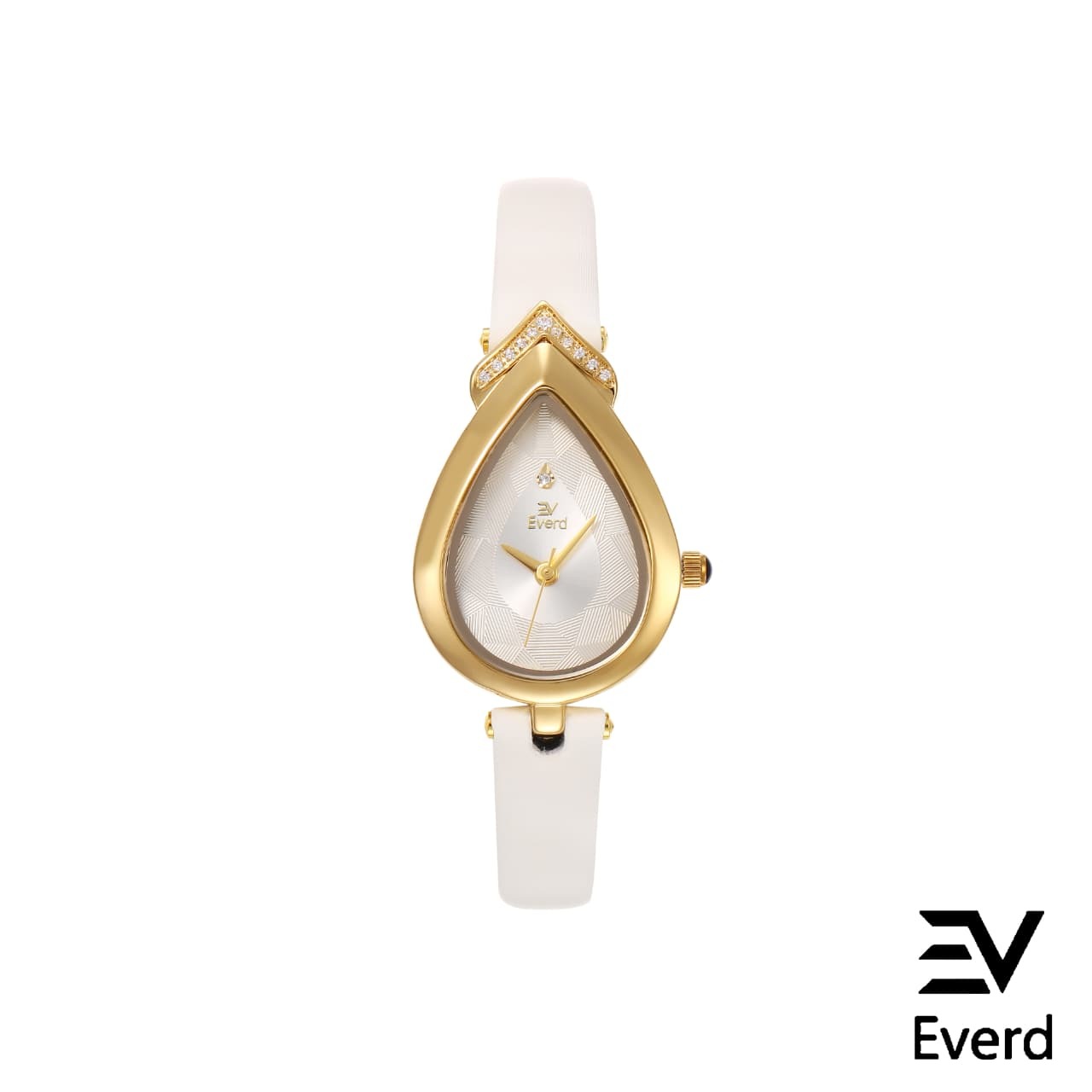 ساعة نسائية ايفرد Everd قطرة الماء بحافة معدنية ومينا أنثوي