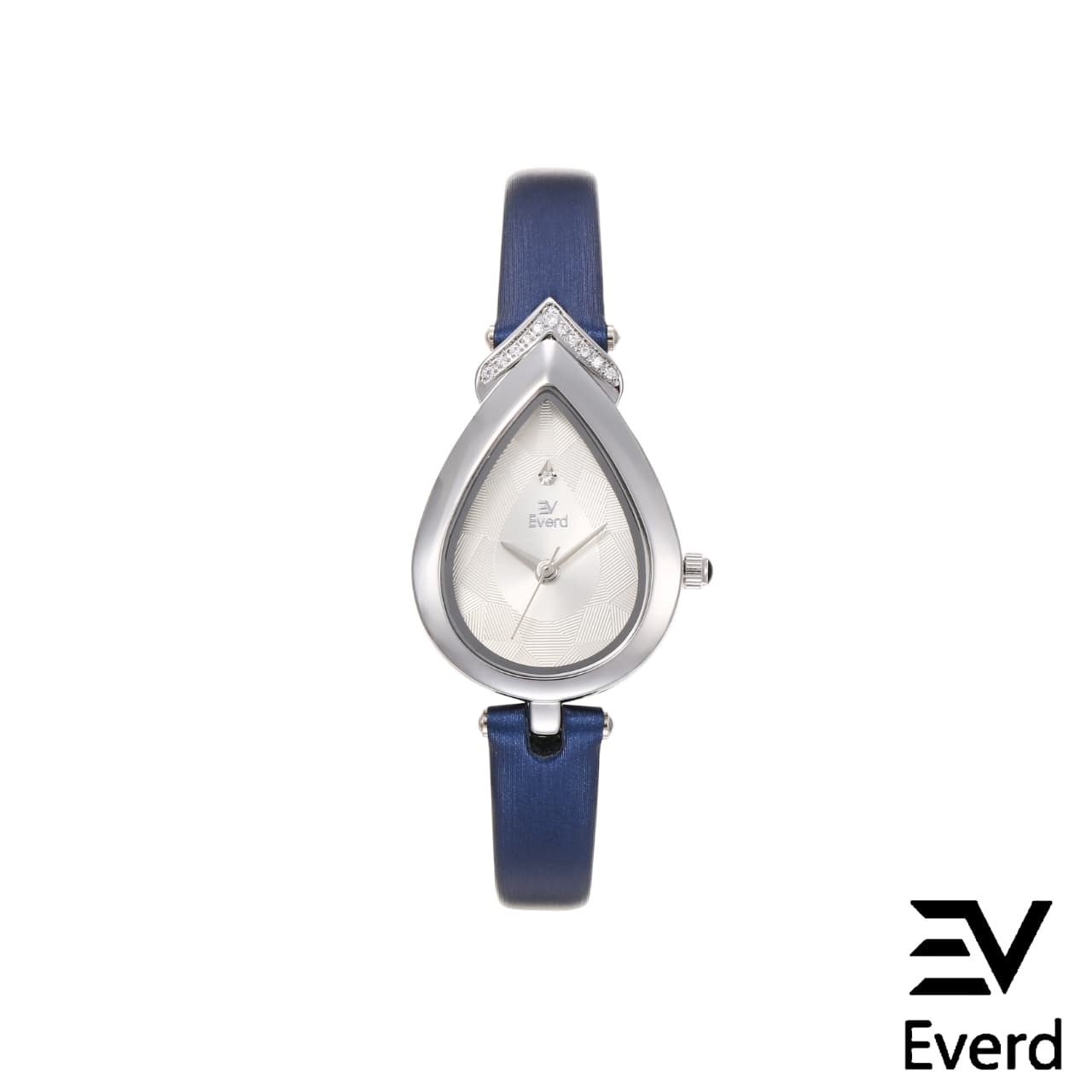 ساعة نسائية ايفرد Everd قطرة الماء بحافة معدنية ومينا أنثوي