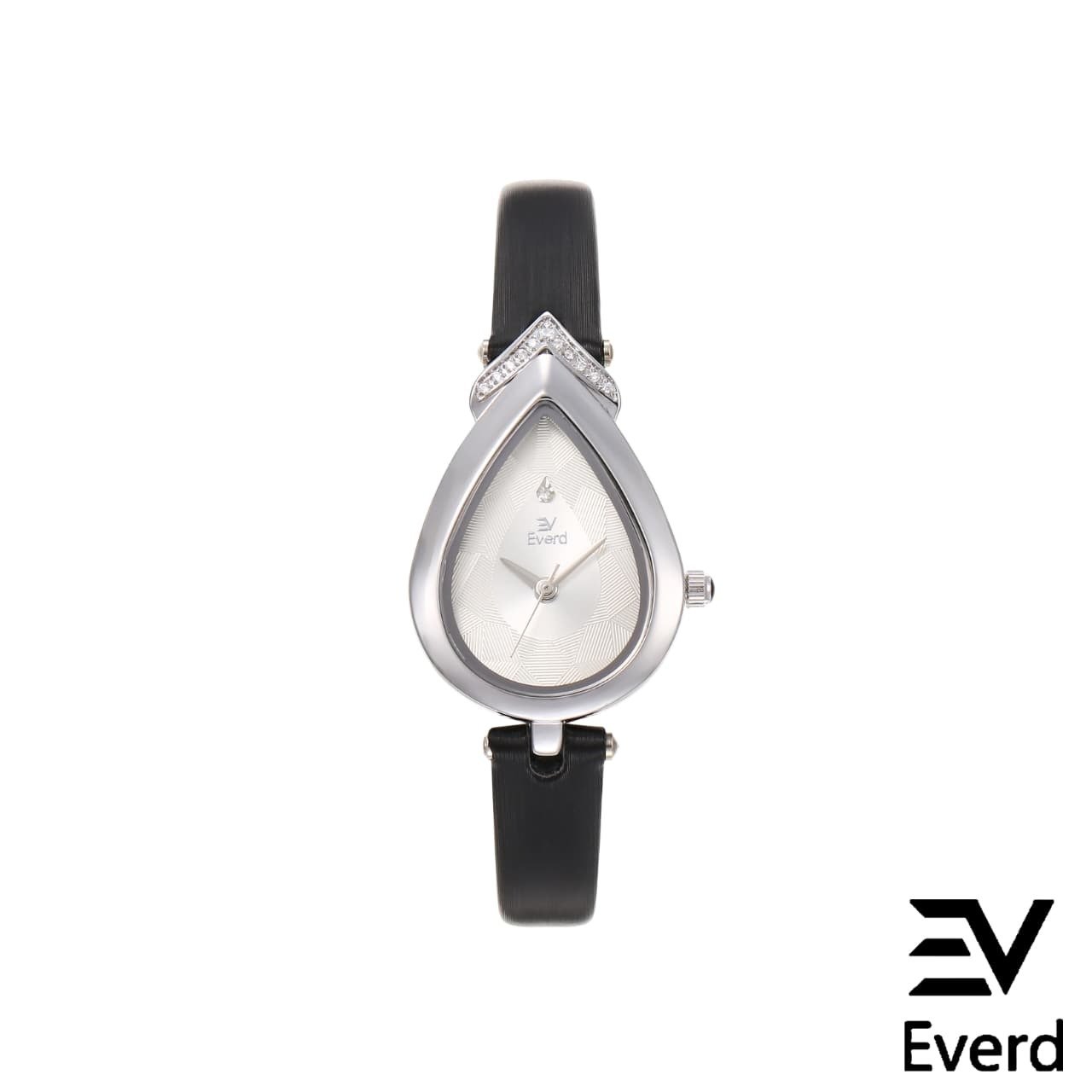 ساعة نسائية ايفرد Everd قطرة الماء بحافة معدنية ومينا أنثوي