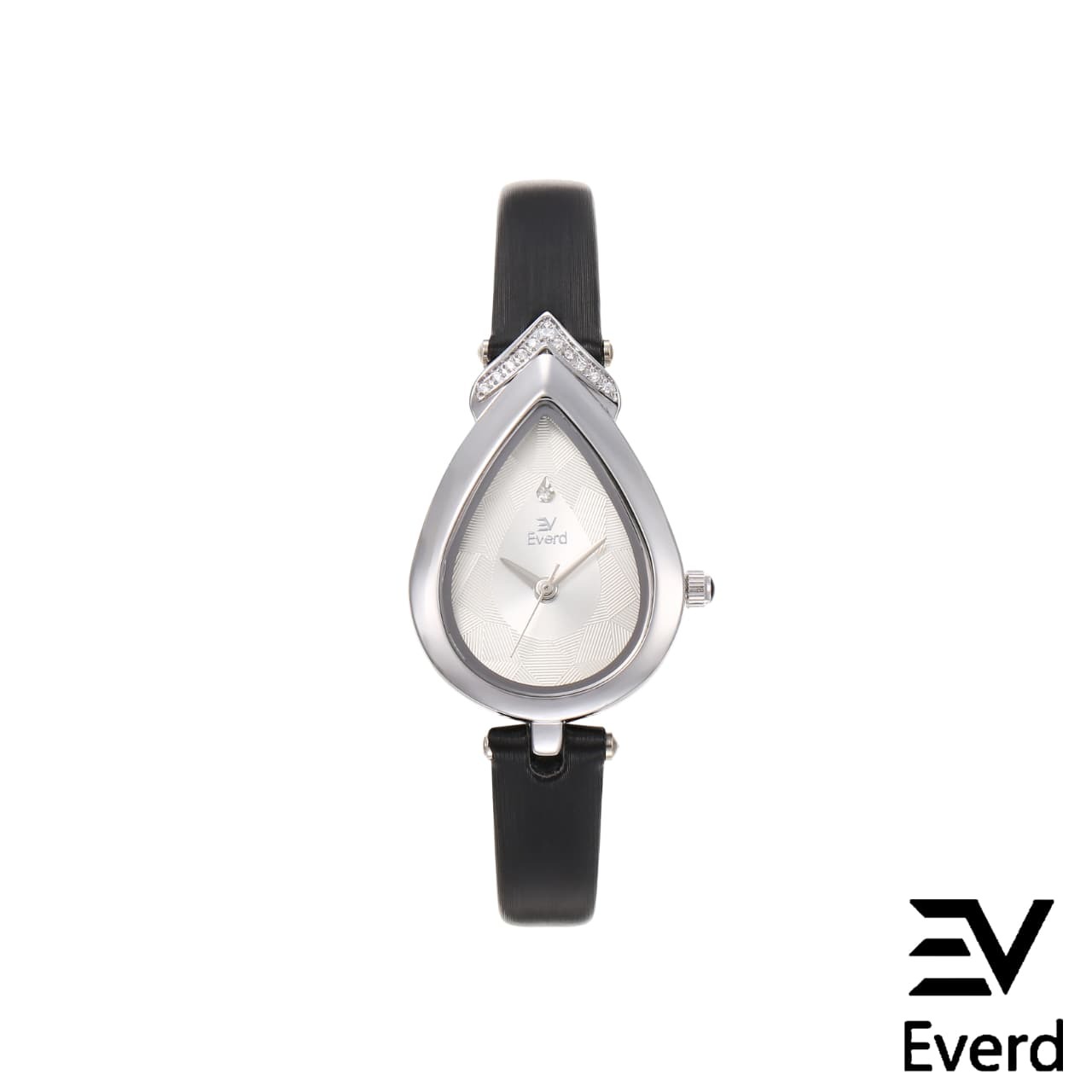 ساعة نسائية ايفرد Everd قطرة الماء بحافة معدنية ومينا أنثوي
