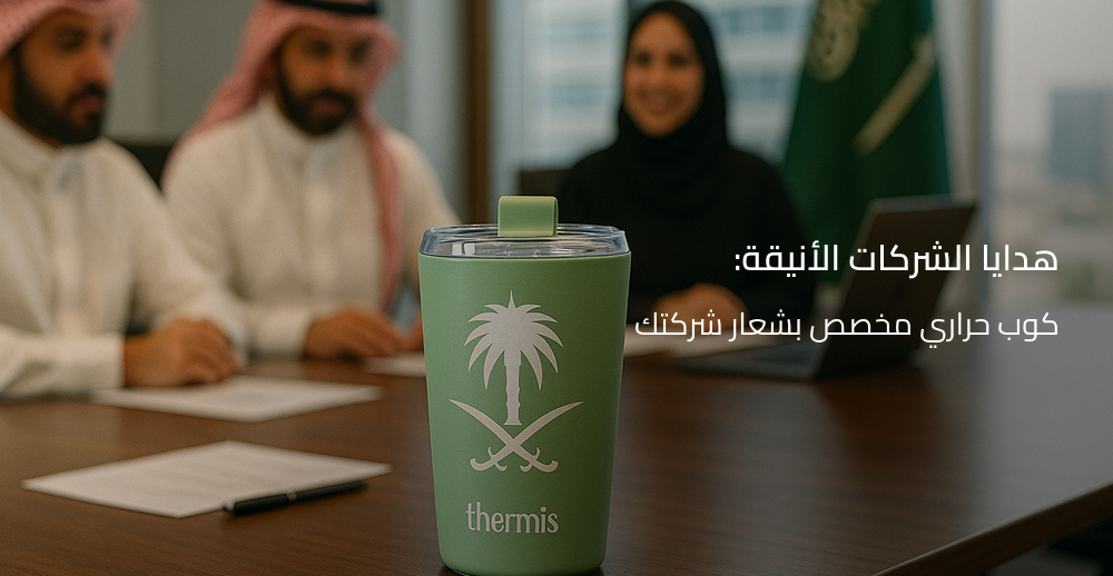 هدايا الشركات الأنيقة: كوب حراري مخصص بشعار شركتك