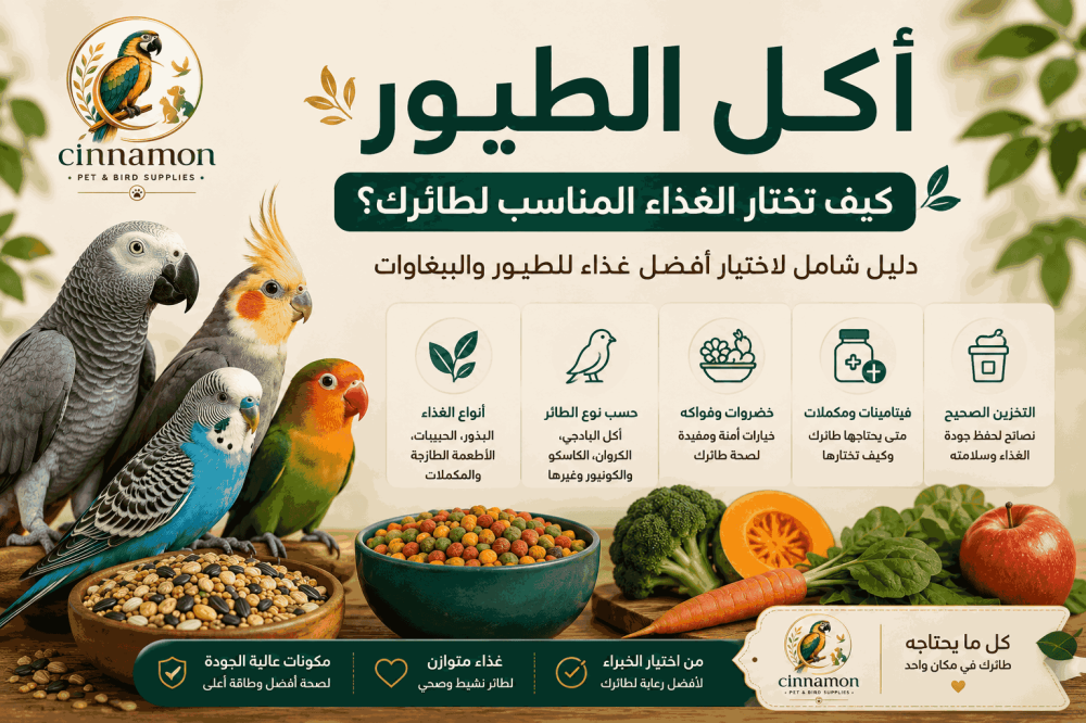أكل الطيور: كيف تختار الغذاء المناسب لطائرك؟