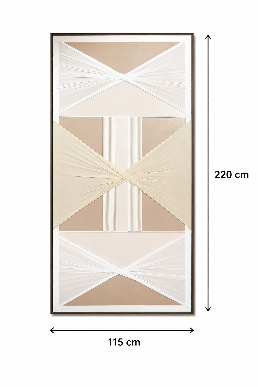 لوحة ديكور بإطار خشبي مقاس 115 × 220 سم