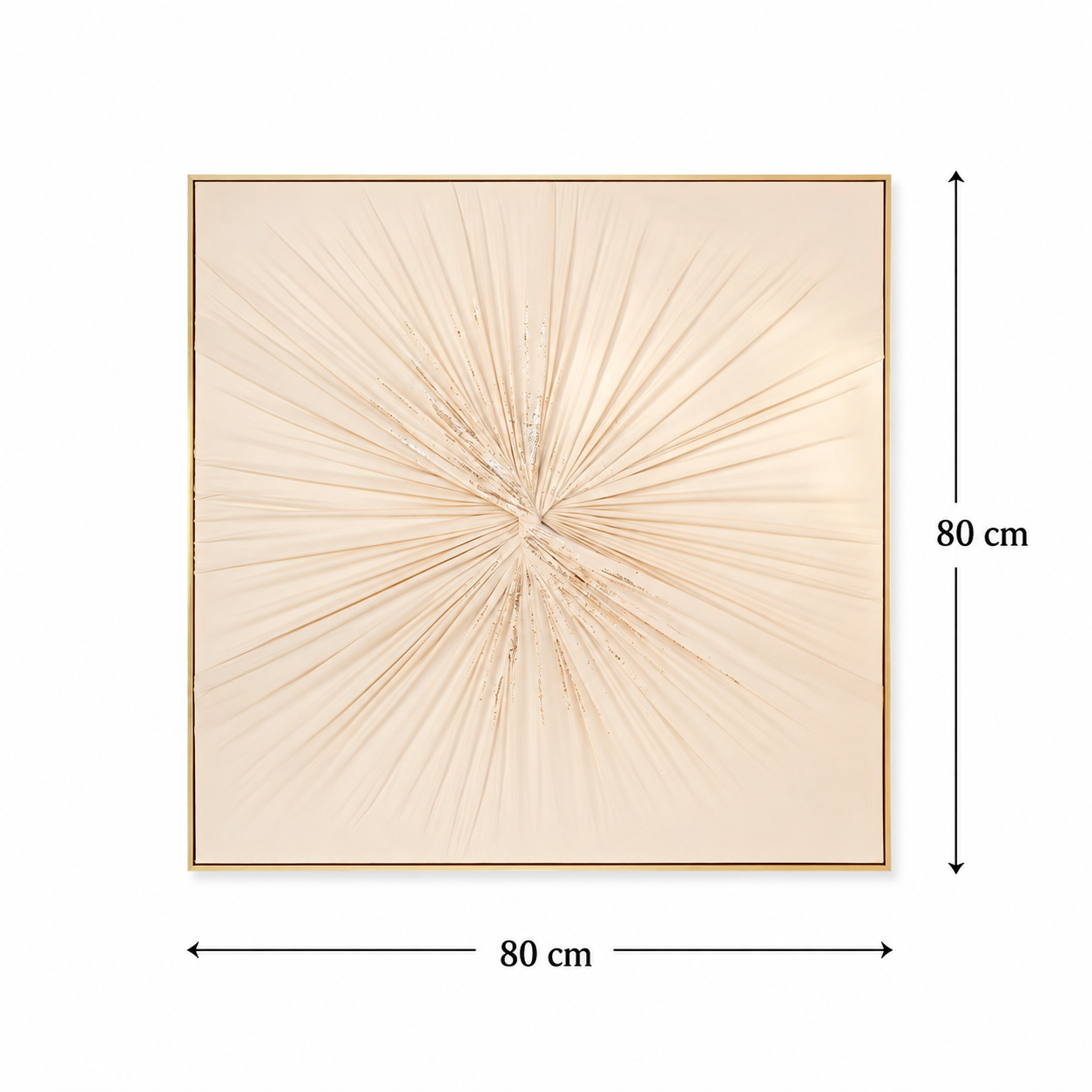 لوحة ديكور بإطار ذهبي مقاس 80 × 80 سم