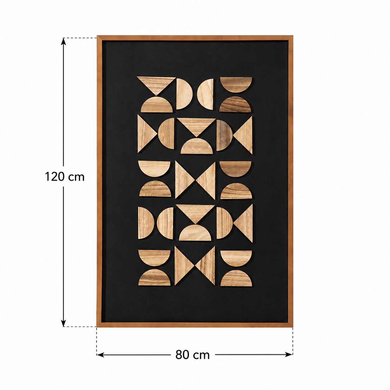 لوحة ديكور بإطار أسود مقاس 120 × 80 سم