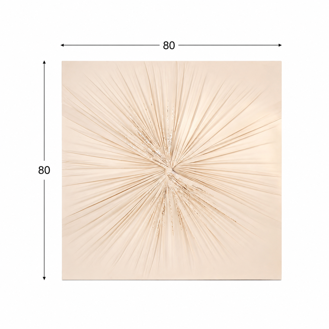 لوحة حائط مربعة بدون إطار مقاس 80 × 80 سم