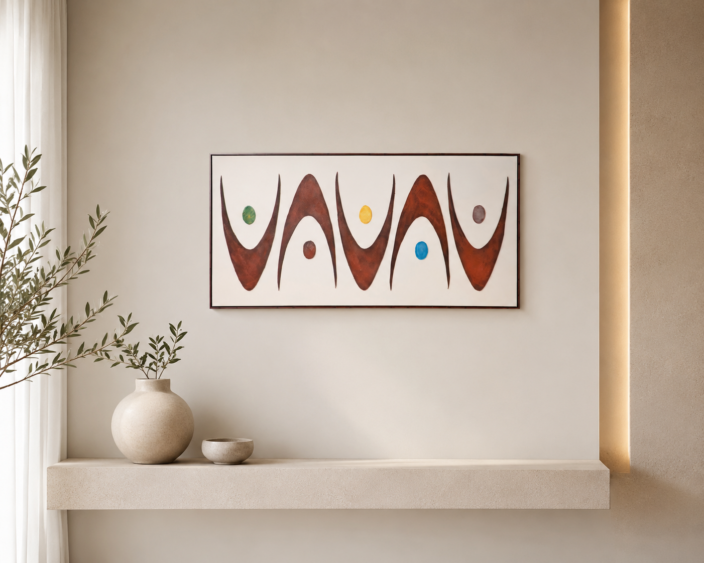 لوحة حائط طولية مقاس 70 × 140 سم